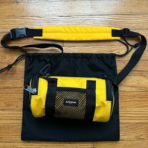 Telfar x Eastpak Small Yellow Duffle, used in excellent condition